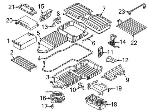 2021 BMW X5 M BATTERY CABLE POSITIVE, BELO Diagram for 61128720179