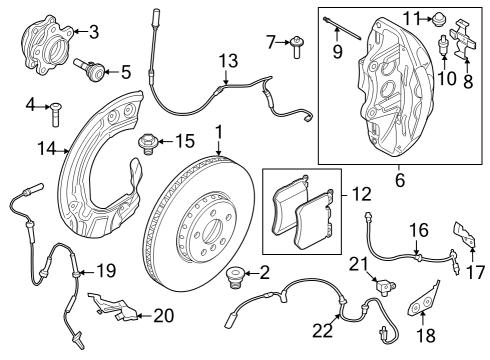 2020 BMW X5 BRAKE DISC, LIGHTWEIGHT, VEN Diagram for 34108858705