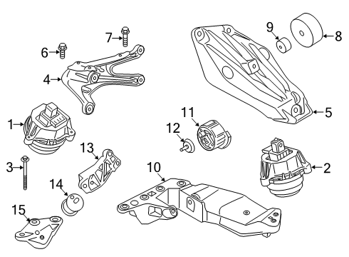 2022 BMW X5 M RP AUTOMATIC TRANSMISSION, E Diagram for 24005A05AB6