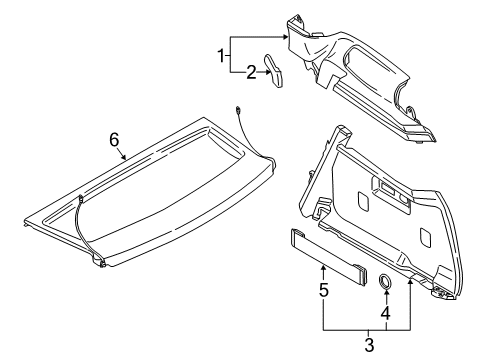 2021 BMW i3s Interior Trim - Rear Body Diagram