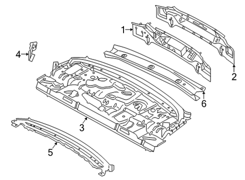 2023 BMW M440i Rear Body Diagram 1