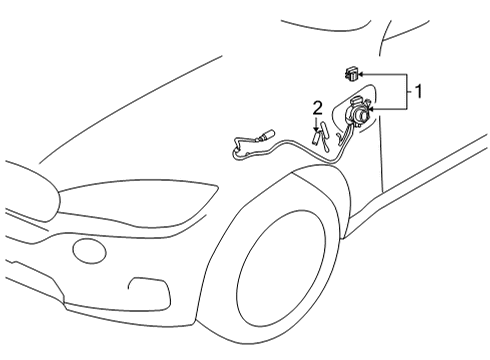 2024 BMW 330e xDrive Fender & Components Diagram 2