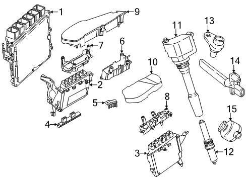 2022 BMW M550i xDrive Ignition System Diagram