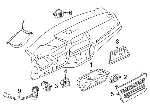 2019 BMW X6 BODY DOMAIN CONTROLLER BDC Diagram for 61355A91FD5