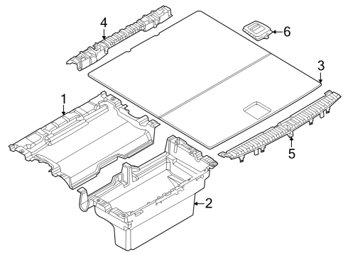 2024 BMW iX Interior Trim - Rear Body Diagram 1