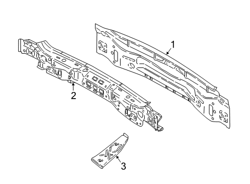 2024 BMW X1 INTERIOR TAIL TRIM Diagram for 41009622286