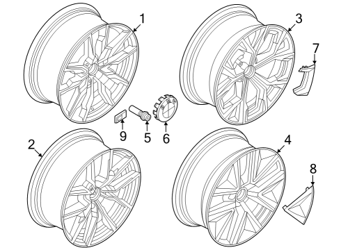 2023 BMW i4 Wheels Diagram 2