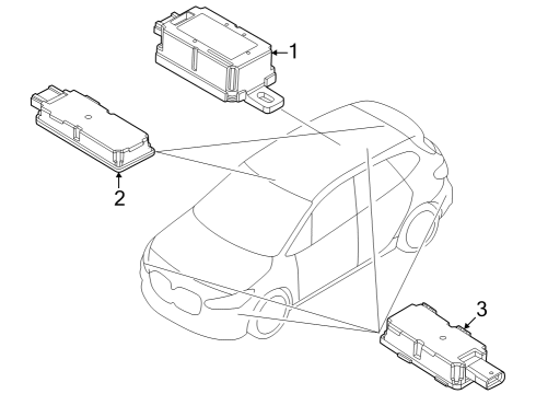 2021 BMW X1 Electrical Components Diagram 4