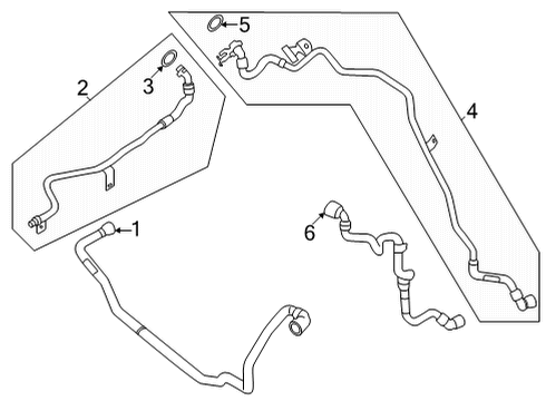 2021 BMW X3 M Coolant Lines Diagram