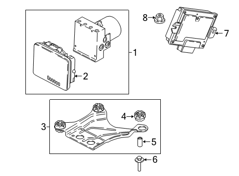 2022 BMW 530e Anti-Lock Brakes Diagram 1