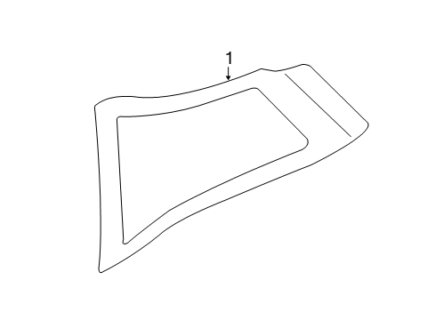 2021 BMW i3 Glass & Hardware - Quarter Panel Diagram