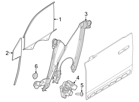 2022 BMW iX Front Door Diagram 1