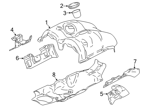 2021 BMW M5 Turbocharger & Components Diagram 1