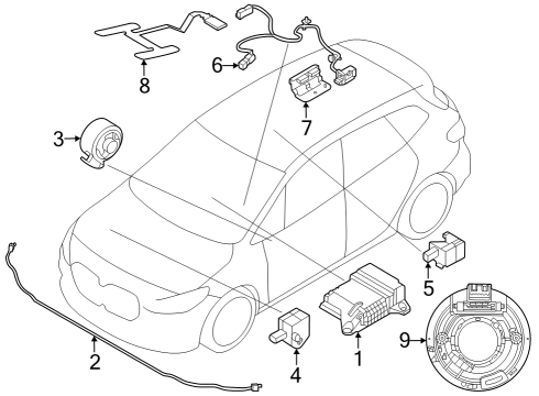 2024 BMW X1 SENSOR DOOR Diagram for 65779496820