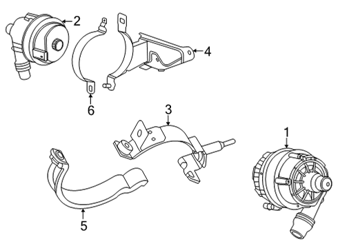 2021 BMW M4 Water Pump Diagram 1