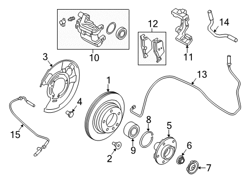 2021 BMW 230i Rear Brakes Diagram 2