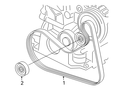 2022 BMW Z4 Belts & Pulleys Diagram 2