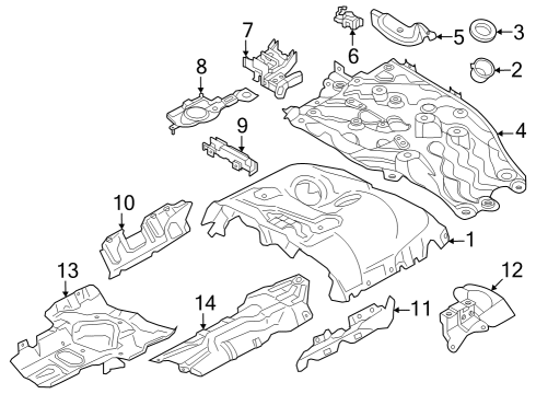 2023 BMW 760i xDrive Turbocharger & Components Diagram 1