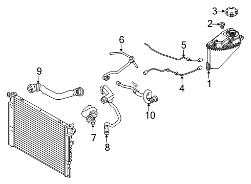 2021 BMW X7 Hoses & Pipes Diagram 1