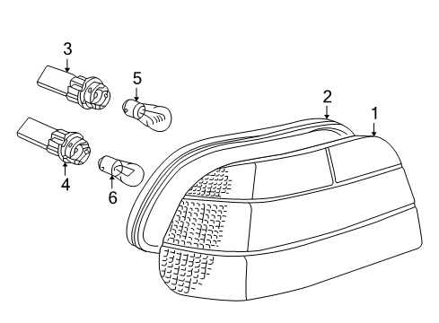 Tail Light, Right Diagram for 63218381246