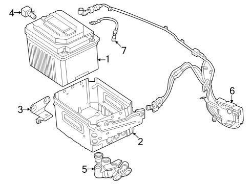 2022 BMW M440i xDrive Gran Coupe Battery, Cooling System Diagram