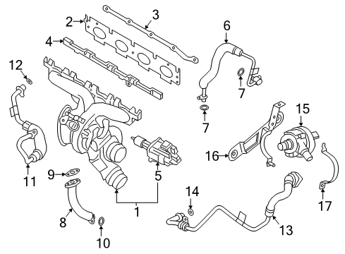 2021 BMW 530e Exhaust Manifold Diagram 1