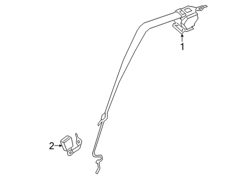 2021 BMW M4 Seat Belt Diagram 2