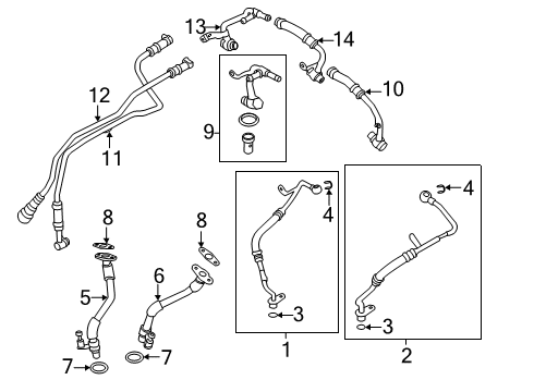 2023 BMW M8 Hoses, Lines & Pipes Diagram 2