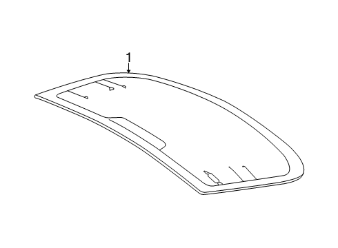 2021 BMW M850i xDrive Glass & Hardware - Back Glass Diagram