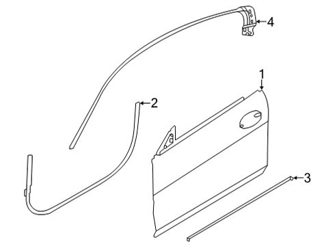 2024 BMW M8 Door & Components Diagram 1