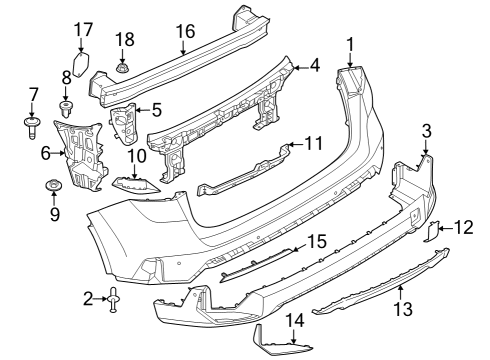 2024 BMW X1 REAR REFLECTOR RIGHT REAR Diagram for 63149449214