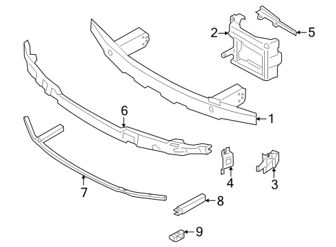 2024 BMW M440i Gran Coupe Bumper & Components - Front Diagram 2