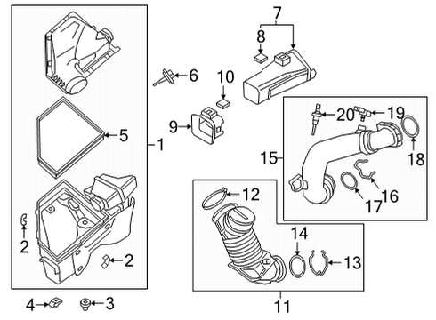 2021 BMW M440i Air Intake Diagram