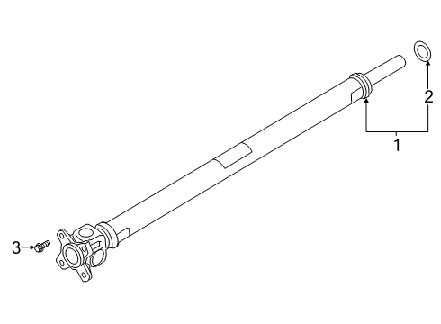 2024 BMW 330e xDrive Drive Shaft - Front Diagram