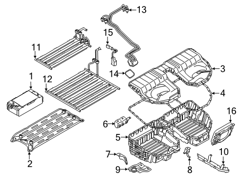 2021 BMW 530e Battery Diagram 1