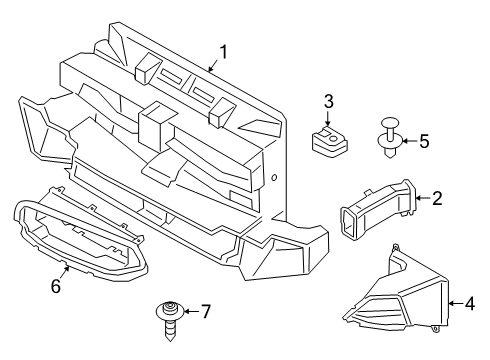 2022 BMW Z4 Ducts Diagram 2