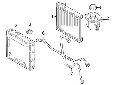 2023 BMW 740i EXPANSION TANK Diagram for 17139454333