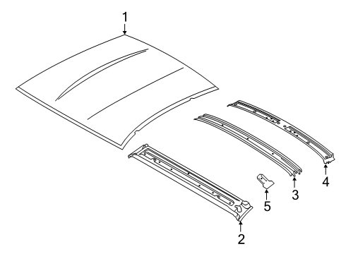 2021 BMW M850i xDrive Roof & Components Diagram