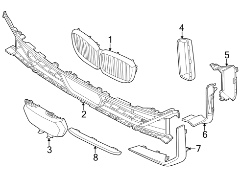 2024 BMW X5 M COVER Diagram for 51115A0AF30