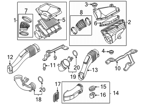 2022 BMW X5 Air Intake Diagram 2