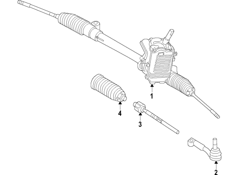 2021 BMW i3 Steering Column & Wheel, Steering Gear & Linkage Diagram 4