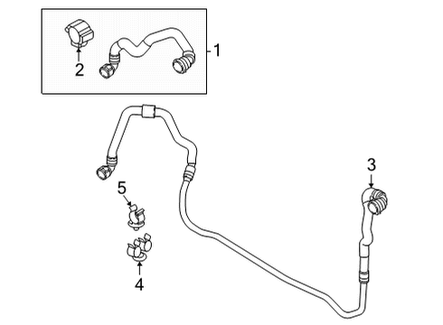 2022 BMW X6 M Radiator & Components Diagram 2