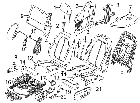 2022 BMW X1 Power Seats Diagram 2