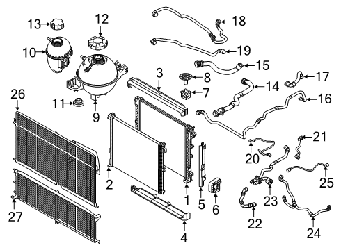 2018 BMW X3 EXPANSION TANK Diagram for 17135A6A030