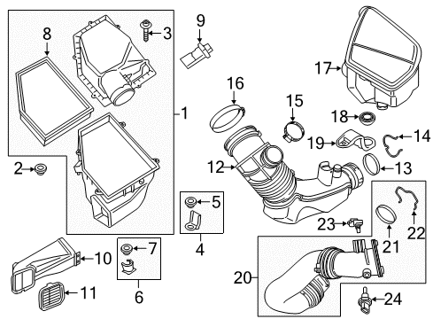 2021 BMW 530i Turbocharger Diagram 2