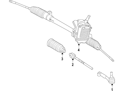 2021 BMW X2 Steering Column & Wheel, Steering Gear & Linkage Diagram 4