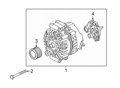 2023 BMW M850i xDrive Gran Coupe Alternator Diagram