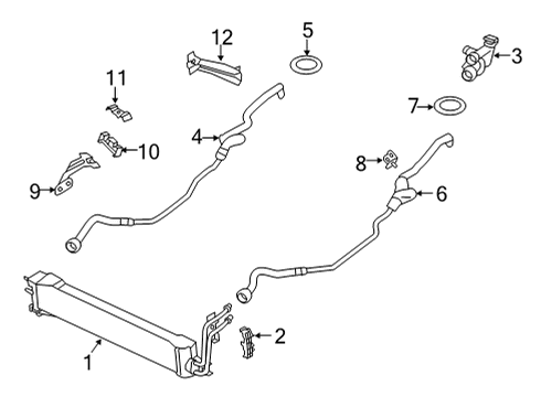 2021 BMW X5 M Trans Oil Cooler Diagram 2