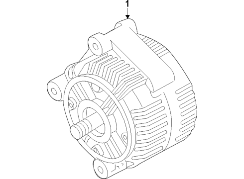 2021 BMW M850i xDrive Alternator Diagram 1