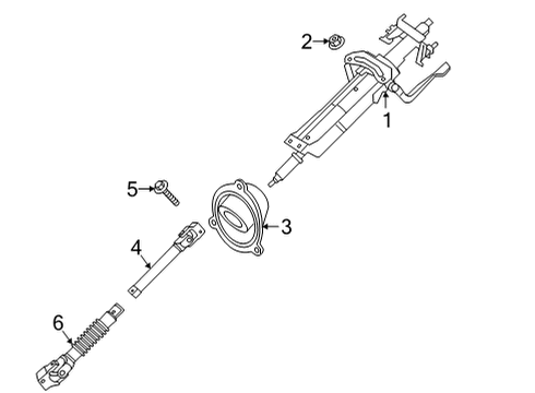 2021 BMW M4 Steering Column & Wheel, Steering Gear & Linkage Diagram 2